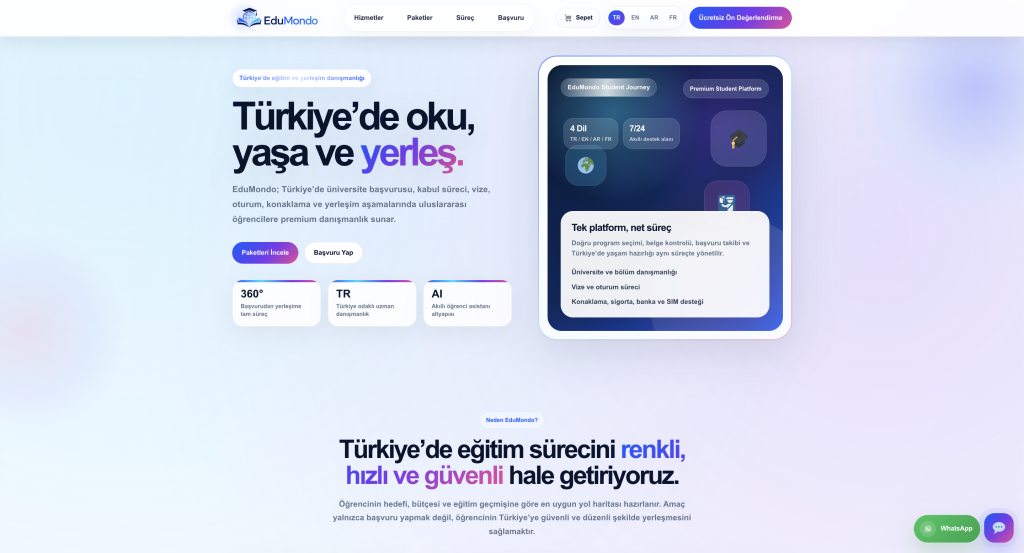 EDUMONDO proje ekran görüntüsü
